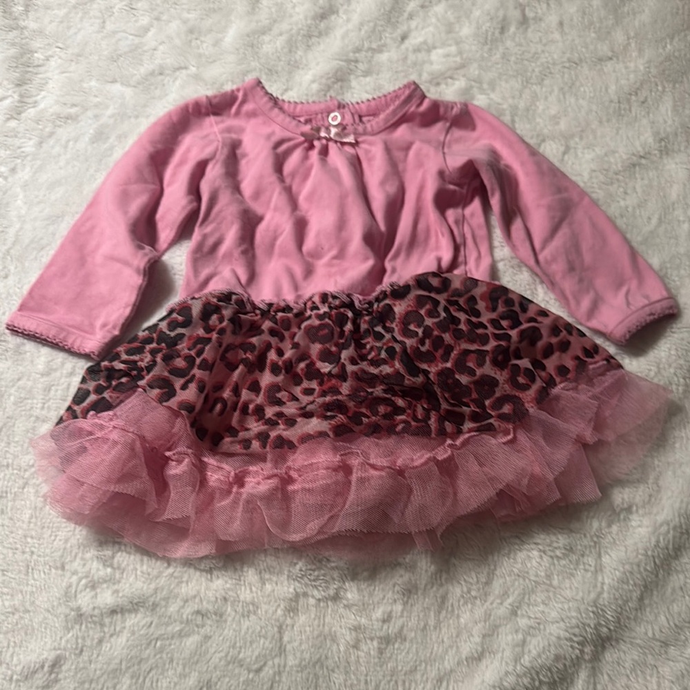 Vitamins baby 6mo Charming Pink Baby Dress with Bow